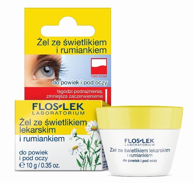 Silmageel aas-silmarohu ja kummeliga Floslek 10 ml hind ja info | Silmakreemid ja seerumid | hansapost.ee