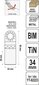 Tarvik multifunktsionaalsele seadmele BIM-TIN 34 x 90mm Yato (YT-34702) цена и информация | Käsitööriistad | hansapost.ee