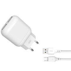 Toalaadija XO L78 USB 2.4A + micro USB kaabel : valge hind ja info | Laadijad mobiiltelefonidele | hansapost.ee