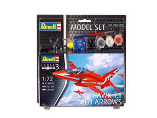 Revell Model Set BAe Hawk T.1 Red Arrows 1:72 цена и информация | Конструкторы и кубики | hansapost.ee