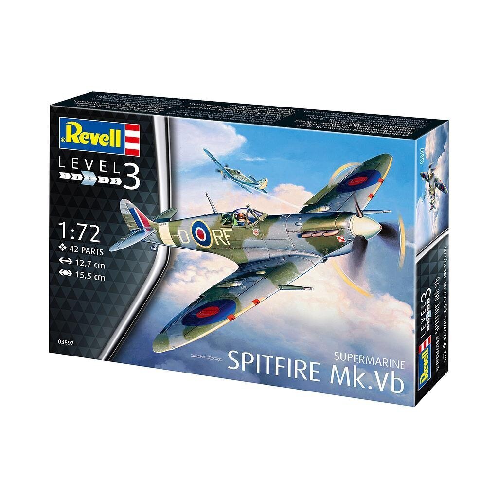 Revell Supermarine Spitfire Mk.Vb 1:72 цена и информация | Klotsid ja konstruktorid | hansapost.ee