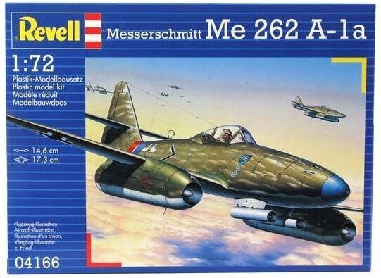Revell Messerschmitt Me 262 A-1a 1:72 hind ja info | Klotsid ja konstruktorid | hansapost.ee