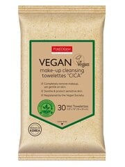 Vegan meigieemaldusrätikud Purederm CICA, 30 tk. hind ja info | Näopuhastusvahendid | hansapost.ee