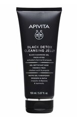 Puhastav näogeel Apivita Black Detox, 150 ml hind ja info | Näopuhastusvahendid | hansapost.ee