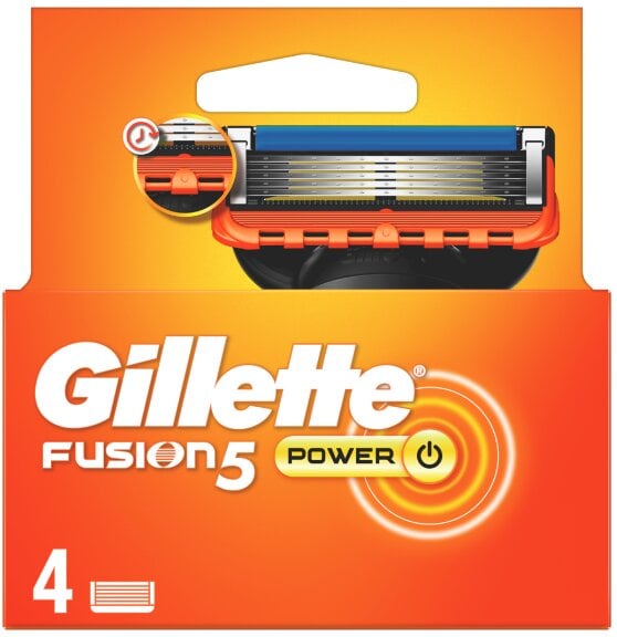 Raseerimispead GILLETTE FUSION 5 Power, 4 tk price and information | Raseerimisvahendid | hansapost.ee