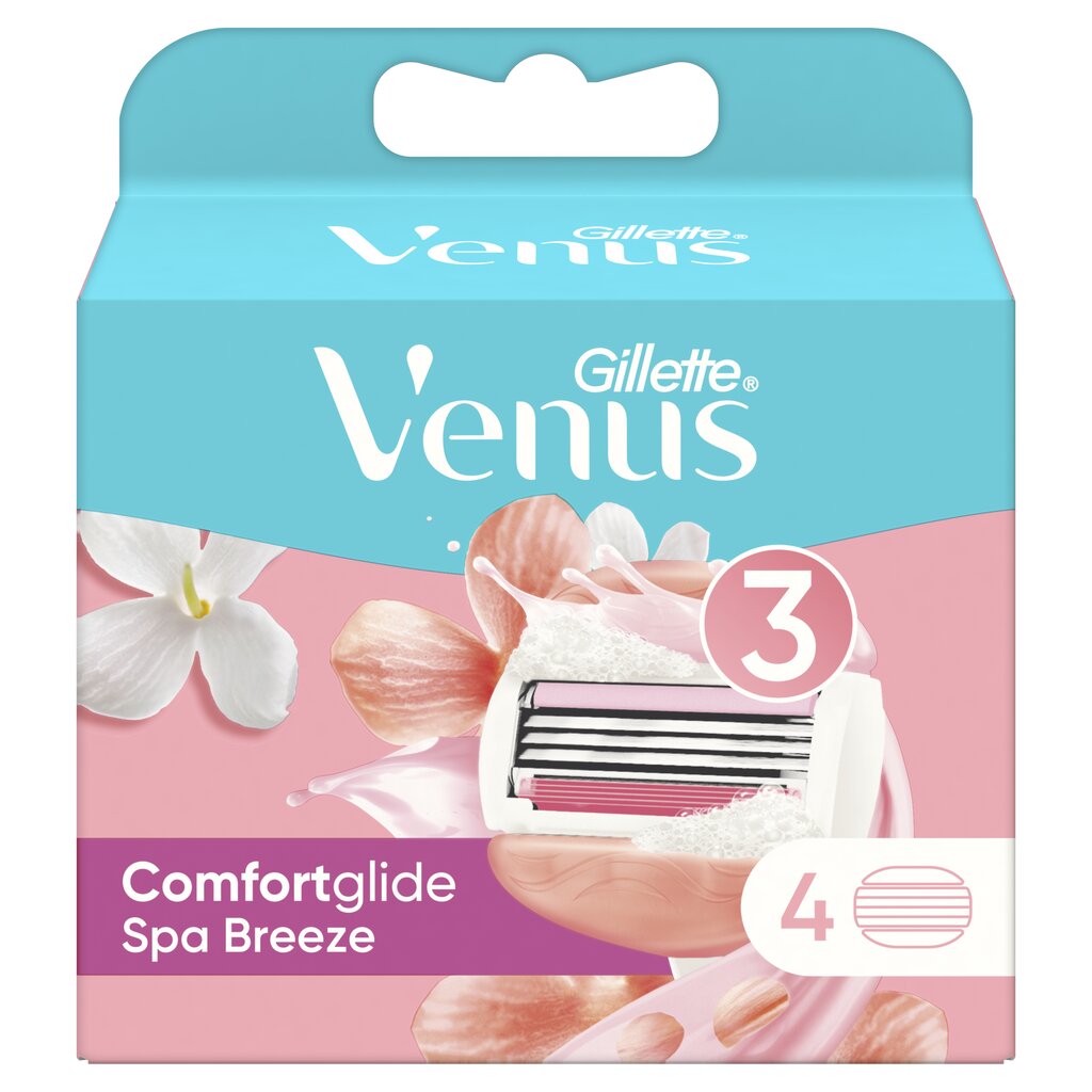 Raseerimispead naistele Gillette Venus ComfortGlide Spa Breeze, 4 tk. цена и информация | Raseerimisvahendid | hansapost.ee