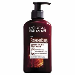 Juuste, näo ja habeme puhastaja L'Oreal Paris Men Expert Barber Club meestele 200 ml hind ja info | Raseerimisvahendid | hansapost.ee