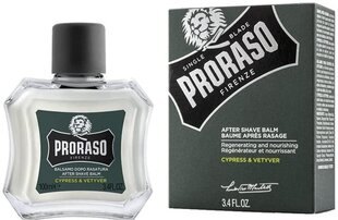 Habemepalsam Proraso Cypress & Vetyver, 100 ml цена и информация | Средства для бритья | hansapost.ee