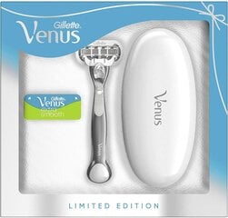 Komplekt Gillette Venus Extra Smooth Platinum: raseerija 1 tk + raseerija vahetatav pea 1 tk + ümbris hind ja info | Raseerimisvahendid | hansapost.ee