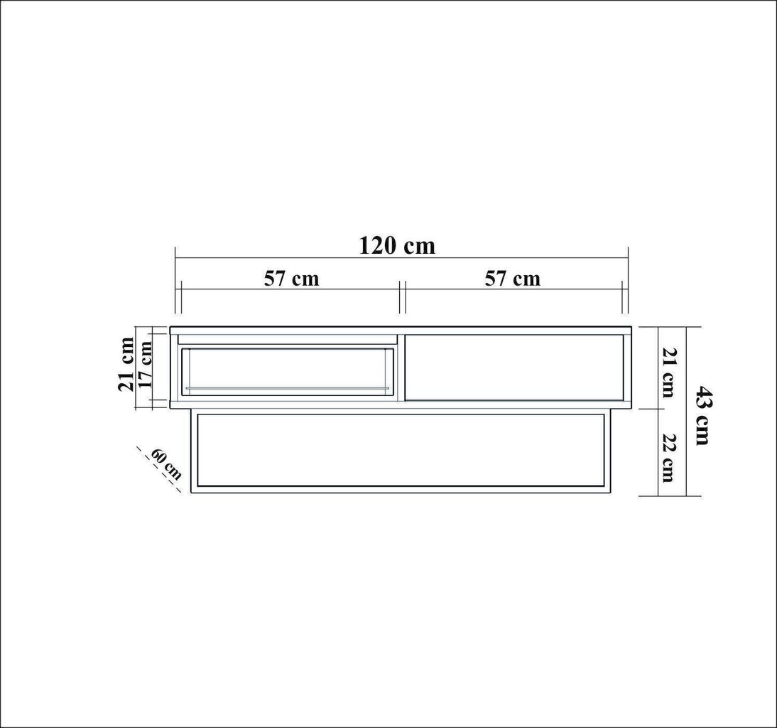 Diivanilaud Kalune Design Dale, pruun hind ja info | Diivanilauad | hansapost.ee