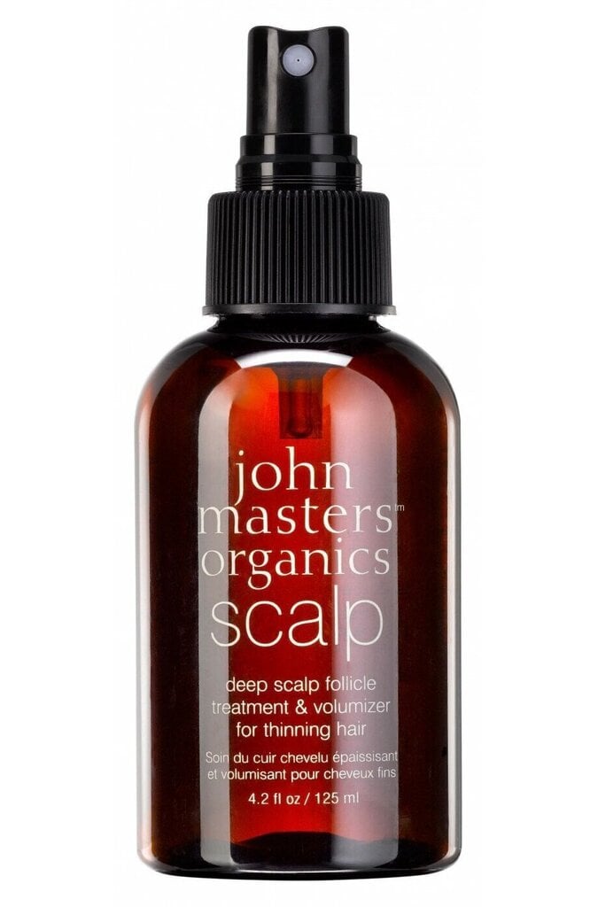 Volüümi andev juuksevahend John Masters Organics Deep Scalp Follicle Treatment & Volumizer, 125 ml цена и информация | Juuksemaskid, õlid ja seerumid | hansapost.ee