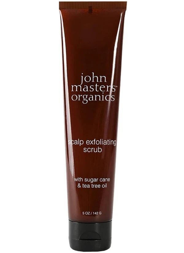 Peanahakoorija suhkruroo ja teepuuõliga John Masters Organics Scalp Exfoliating Scrub with Sugar Cane & Tea Tree Oil, 142 g цена и информация | Juuksemaskid, õlid ja seerumid | hansapost.ee