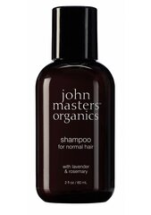 Шампунь для ежедневного использования для нормальных волос John Masters Organics Lavender Rosemary Shampoo For Normal Hair, 60 мл цена и информация | Шампуни | hansapost.ee