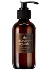 Пенка для умывания John Masters Organics Rose Foaming Face Wash, 112 мл цена и информация | Аппараты для ухода за лицом | hansapost.ee