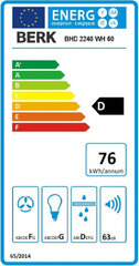 Õhupuhasti Berk BHD2240WH 50, 350m³/h laius 50cm valge hind ja info | Õhupuhastid | hansapost.ee