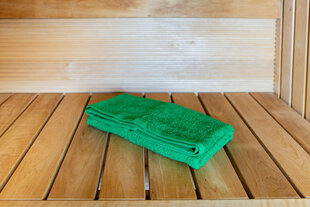 Saunalina frotee 70 x 140 cm, roheline hind ja info | Rätikud ja saunalinad | hansapost.ee
