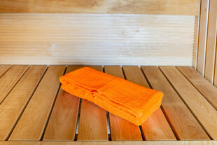 Saunalina frotee 70 x 140 cm, oranž hind ja info | Rätikud ja saunalinad | hansapost.ee