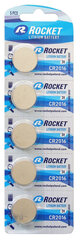 Rocket Lithium CR2016 patareid, 5 tk hind ja info | Patareid | hansapost.ee