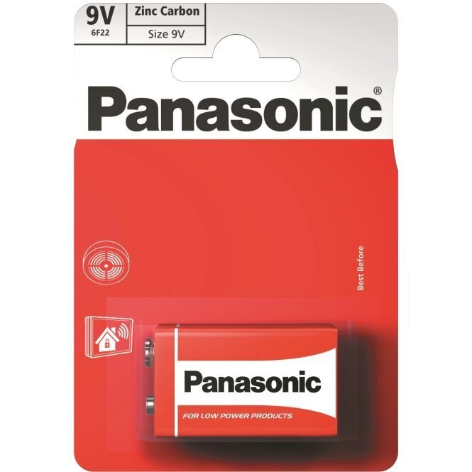 Panasonic patarei Red Zinc 6F22 (9V) hind ja info | Patareid | hansapost.ee