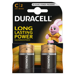 Patareid Duracell C LR14 2 tk hind ja info | Duracell Remondikaubad, sanitaartehnika ja kütteseadmed | hansapost.ee