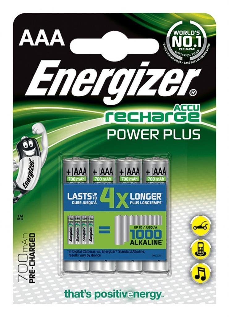 Energizer eellaadija HR03 laetavad patareid, 700mAh цена и информация | Patareid | hansapost.ee