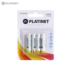 Patareid Platinet Alkaline PRO AAA, 4 tk цена и информация | Батареи | hansapost.ee