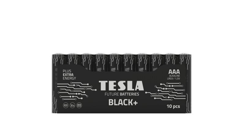 Aku Tesla AAA Black + R03, 10 tk цена и информация | Patareid | hansapost.ee