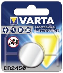 Patarei Varta Electronics CR2450, 1tk. hind ja info | Varta Remondikaubad, sanitaartehnika ja kütteseadmed | hansapost.ee