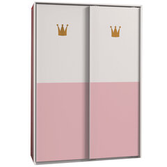 Шкаф Cindy2 белый/розовый цена и информация | Шкафы | hansapost.ee