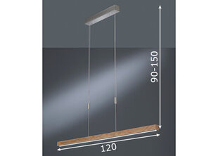 Laelamp Strasburg LED, tamm/nikkel hind ja info | Laelambid | hansapost.ee