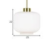 Laelamp Ritz, valge/kuldne hind ja info | Rippvalgustid | hansapost.ee