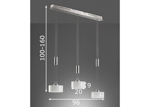 Laelamp Lavin Led, nikkel/kroomitud цена и информация | Люстры | hansapost.ee