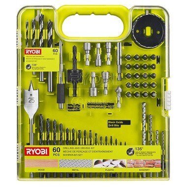 Tarvikute komplekt (60tk.) RAKDD60 5132004664 RYOBI цена и информация | Käsitööriistad | hansapost.ee