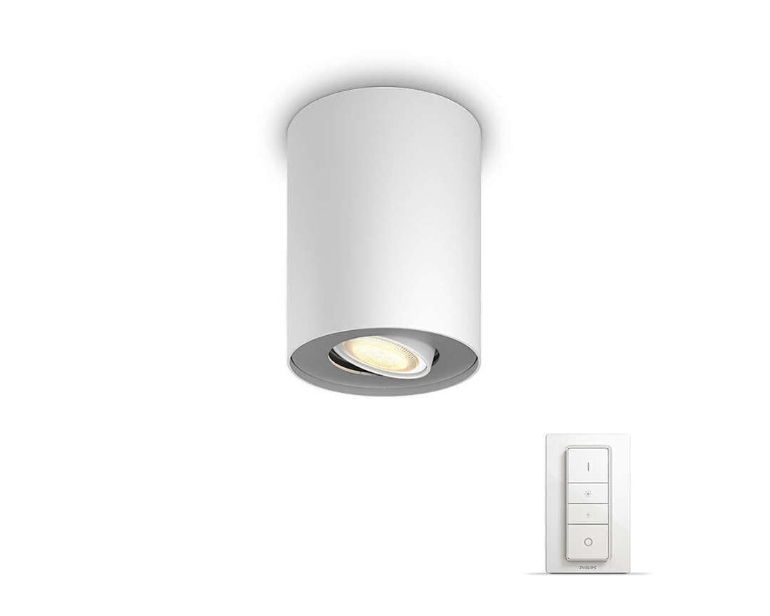 Philips Hue - Pillar Hue single spot white 1x5.5W 230V - White Ambiance With Dimmer Bluetooth hind ja info | Süvistatavad LED valgustid | hansapost.ee