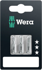 Wera 840/1 Standard otsakud HEX-Plus 4.0 + 5.0 + 6.0 x 25mm hind ja info | Käsitööriistad | hansapost.ee