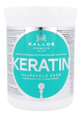 Маска для волос с кератином Kallos Keratin 1000 мл цена и информация | Маски, масла, сыворотки | hansapost.ee