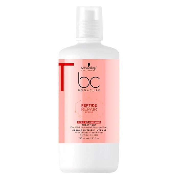 Juuksemask kahjustatud juustele Schwarzkopf Professional BC Bonacure Peptide Repair Rescue 750 ml цена и информация | Juuksemaskid, õlid ja seerumid | hansapost.ee