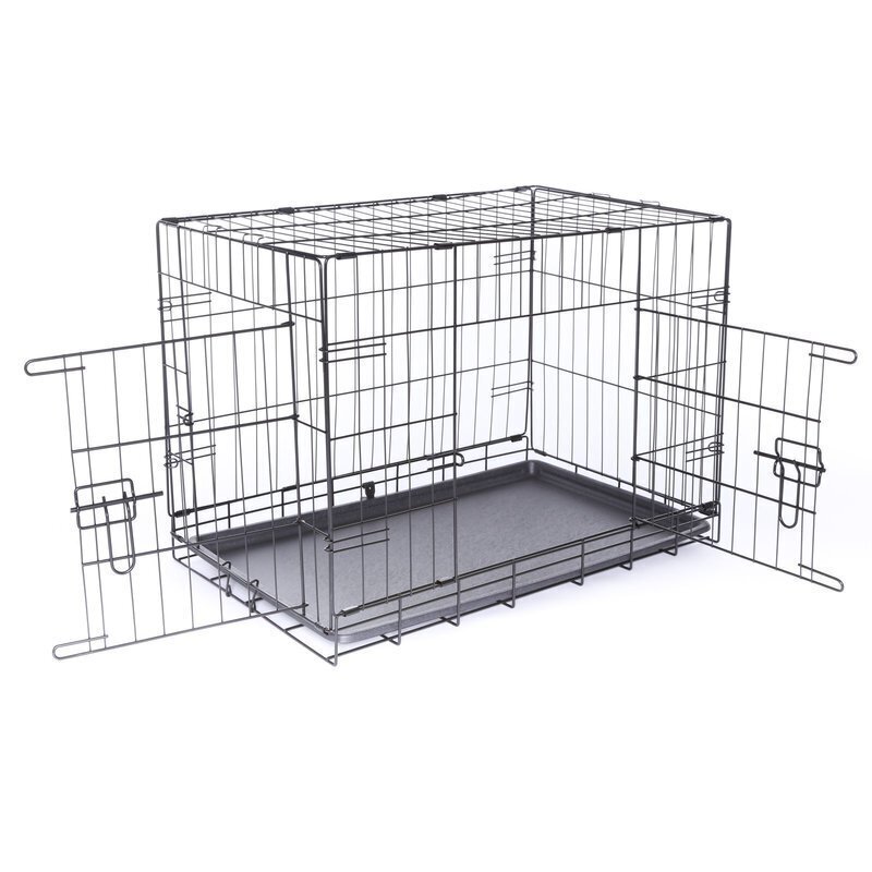 Transpordipuur loomadele Dibea, 44x61x50 cm, must цена и информация | Transpordipuurid, -kotid ja aedikud | hansapost.ee