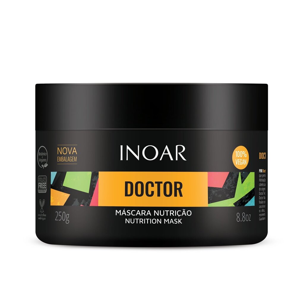 Intensiivne toitev juuksemask INOAR Doctor Nutrition Mask 250 g цена и информация | Juuksemaskid, õlid ja seerumid | hansapost.ee