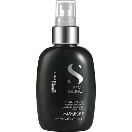 Sära andev juuksesprei - Alfaparf Milano Semi Di Lino Sublime Cristalli Spray 125 ml hind ja info | Juuksemaskid, õlid ja seerumid | hansapost.ee