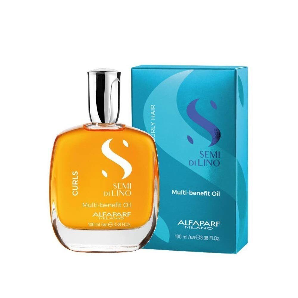 Multifunktsionaalne juukseõli lokkis juustele Alfaparf Milano Semi di Lino Curls Multi-benefit Oil 100 ml price and information | Juuksemaskid, õlid ja seerumid | hansapost.ee