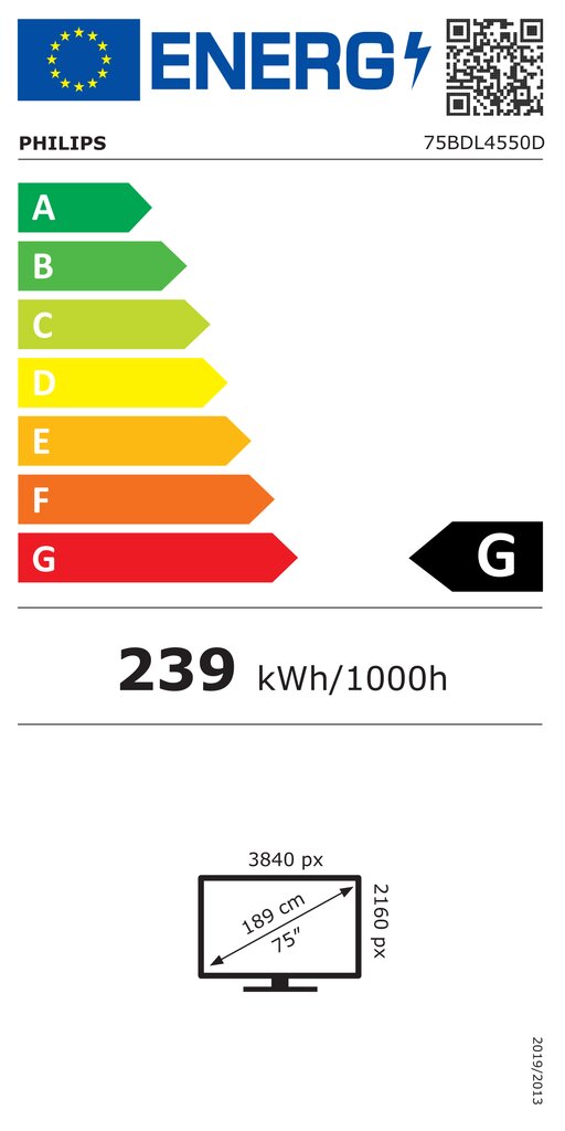 Philips 75BDL4550D/00 hind ja info | Monitorid | hansapost.ee