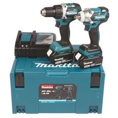 Combokit Makita 18V Li-ion DLX2184TJ akutrell + akulöökmutrikeeraja hind ja info | Käsitööriistad | hansapost.ee