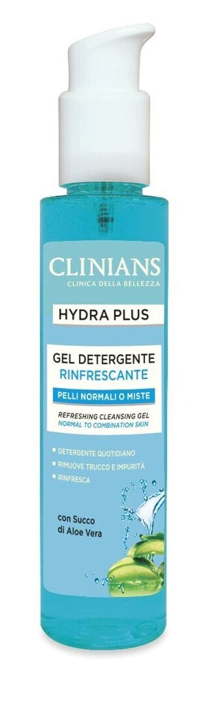 Clinians Hydra Plus värskendav puhastusgeel normaalsele ja kombineeritud näonahale 150 ml hind ja info | Näopuhastusvahendid | hansapost.ee