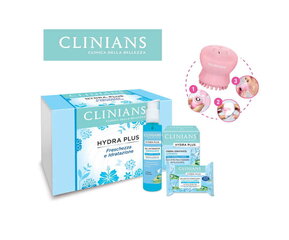 Clinians Hydra Plus Kinkekomplekt Normaalsele näonahale näopuhastusharjaga 50 ml + 150 ml hind ja info | Näokreemid | hansapost.ee