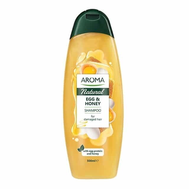 Aroma natural šampoon muna ja meega rikutud juustele 500 ml цена и информация | Šampoonid | hansapost.ee