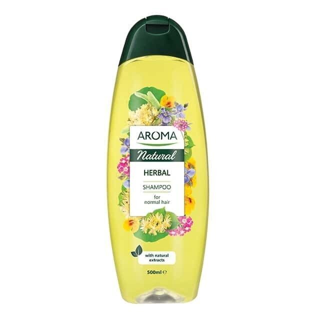 Aroma natural ravimtaimedega šampoon normaalsetele juustele 500 ml цена и информация | Šampoonid | hansapost.ee