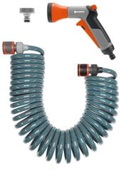 Комплект спиральный шланг Gardena 10 м цена и информация | Оборудование для полива | hansapost.ee