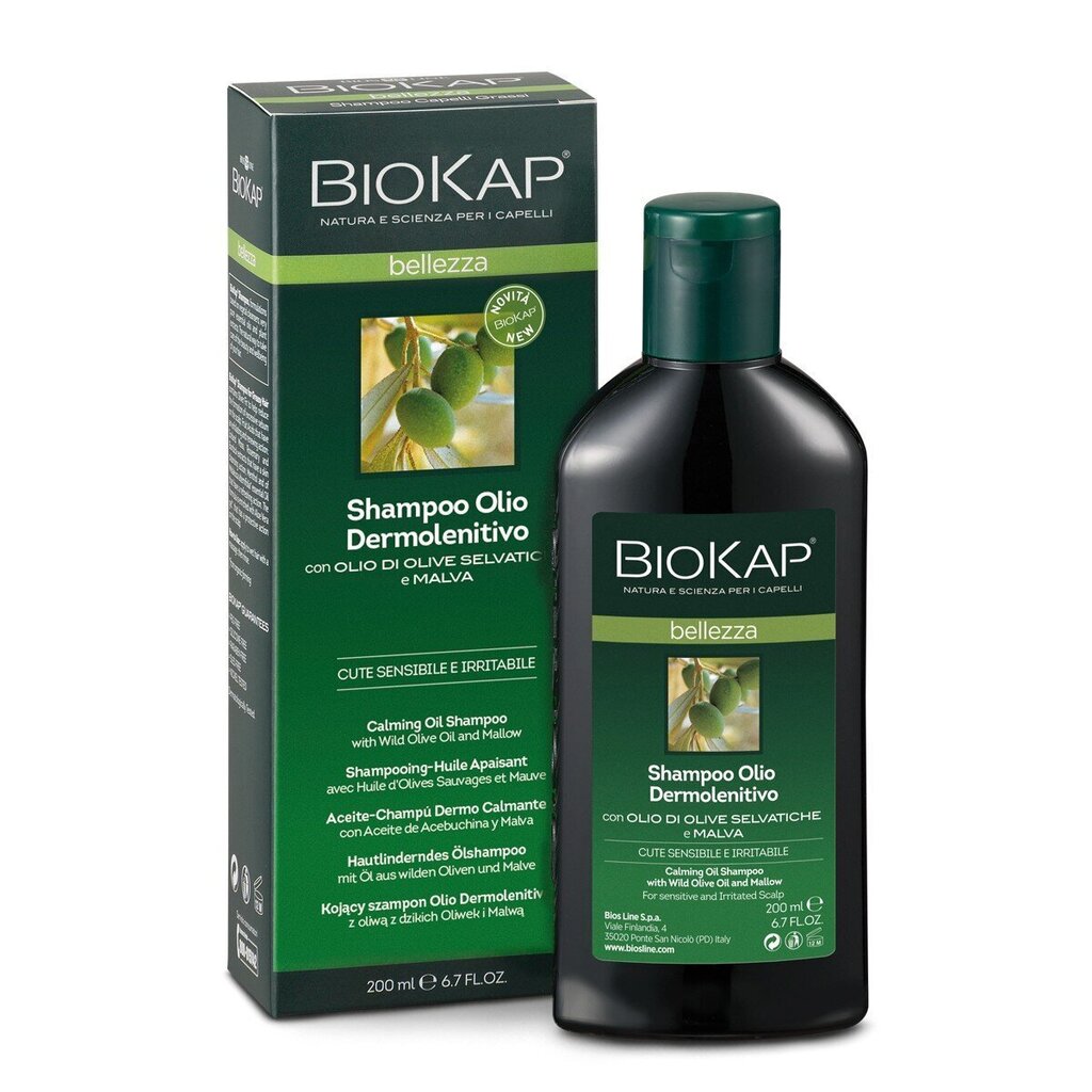 Biokap Šampoon-õli tundlikule peanahale 200 ml hind ja info | Šampoonid | hansapost.ee