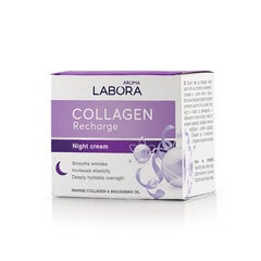 Aroma Labora Collagen Recharge mere kollageeni ja makadaamiaõliga öökreem 50 ml hind ja info | Näokreemid | hansapost.ee